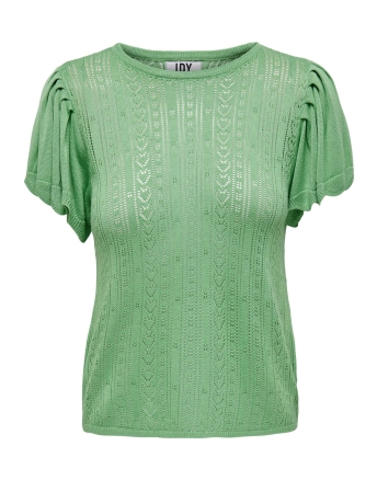 Jacqueline de Yong T-shirt JDYSOLIS HEART S/S PULLOVER KNT 15287948 Absinthe Green