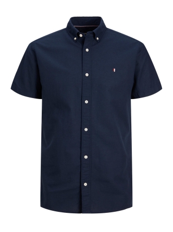 Jack & Jones Overhemd JPRBLUSUMMER LINEN SHIELD SHIRT S/S 12233118 Navy Blazer/SLIM FIT