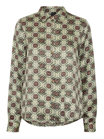 Vero Moda Blouse VMPIAF L/S SHIRT TOP WVN BTQ 10285276 Reseda/PIAF