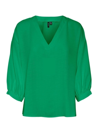 Vero Moda T-shirt VMPYE 3/4 TOP WVN BTQ GA 10284137 BRIGHT GREEN