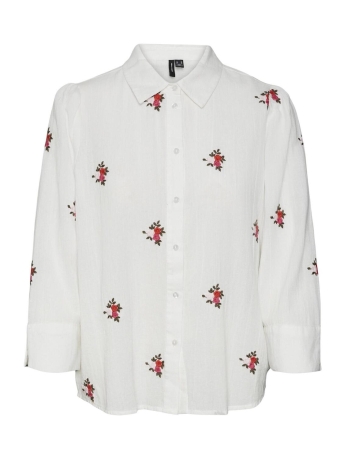 Vero Moda Blouse VMSISE 3/4 SHIRT EMB WVN BTQ 10288727 Snow White