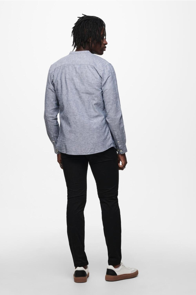 Only & Sons blauwe heren overhemd | Model