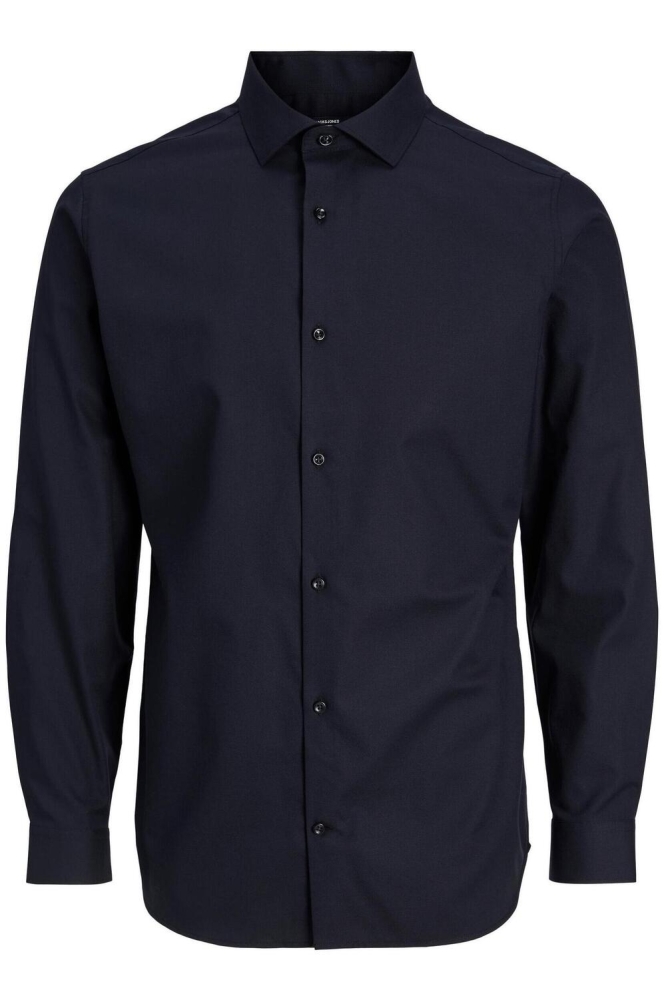 Jack & Jones zwarte heren overhemd | Vooraanzicht