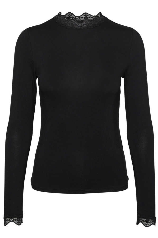 Vero Moda zwarte dames t-shirt | Vooraanzicht