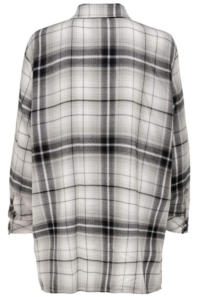 ONLKAROLINA L/S  SHIRT NOOS WVN 15236464 Black/Cloud dancer STB