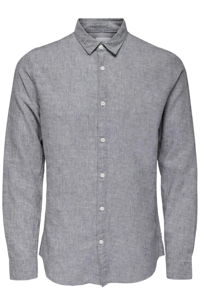 ONSCAIDEN LS SOLID LINEN SHIRT NOOS 22012321 DRESS BLUES