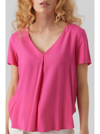Vero Moda T-shirt VMBRIT SS TOP JRS 10285552 Pink Yarrow