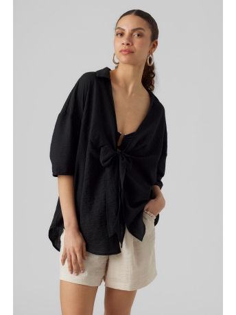 Vero Moda Blouse VMCHRIS 2/4 KNOT SHIRT WVN 10285593 Black