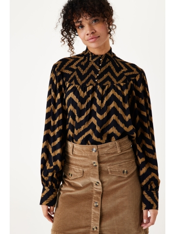 Garcia Blouse BLOUSE MET PRINT I30031 4167 GOLDEN BROWN