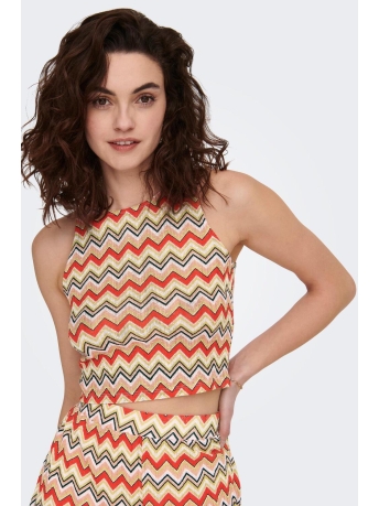 Only Top ONLBOHO S/L TOP JRS 15289615 CHINTZ ROSE/ZIGZAG