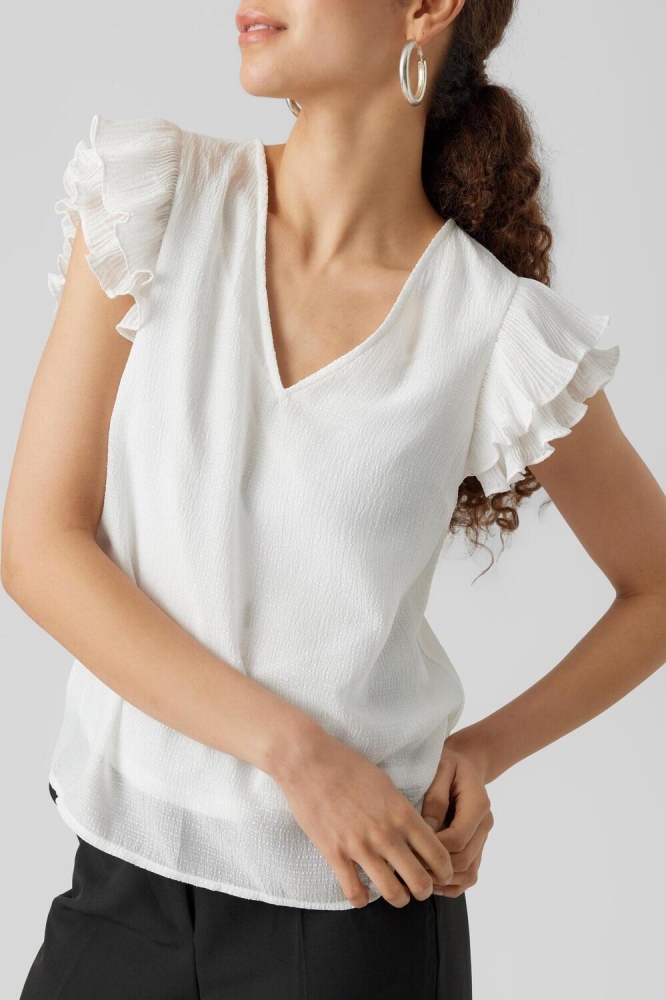 VMHAILEY CAPSLEEVE TOP WVN CE 10287724 Snow White
