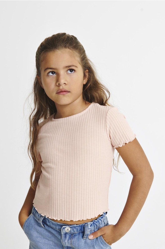 KOGNELLA S/S O-NECK TOP NOOS JRS 15225338 Rose Smoke