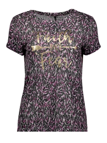 Only T-shirt ONLRILLA S/S O-NECK TOP BOX JRS 15202694 PURPLE WINE/CRAFT ANIM