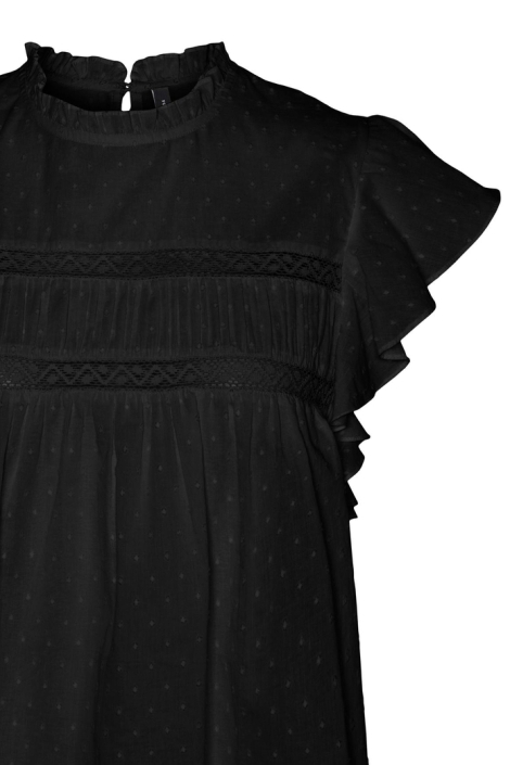 Vero Moda zwarte dames t-shirt | Close up