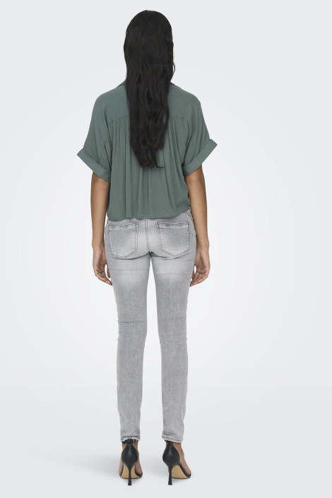 Only onlpaula life s/s tie shirt wvn noo
