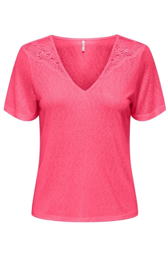 ONLANJA S/S LACE TOP JRS 15293749 Camellia Rose