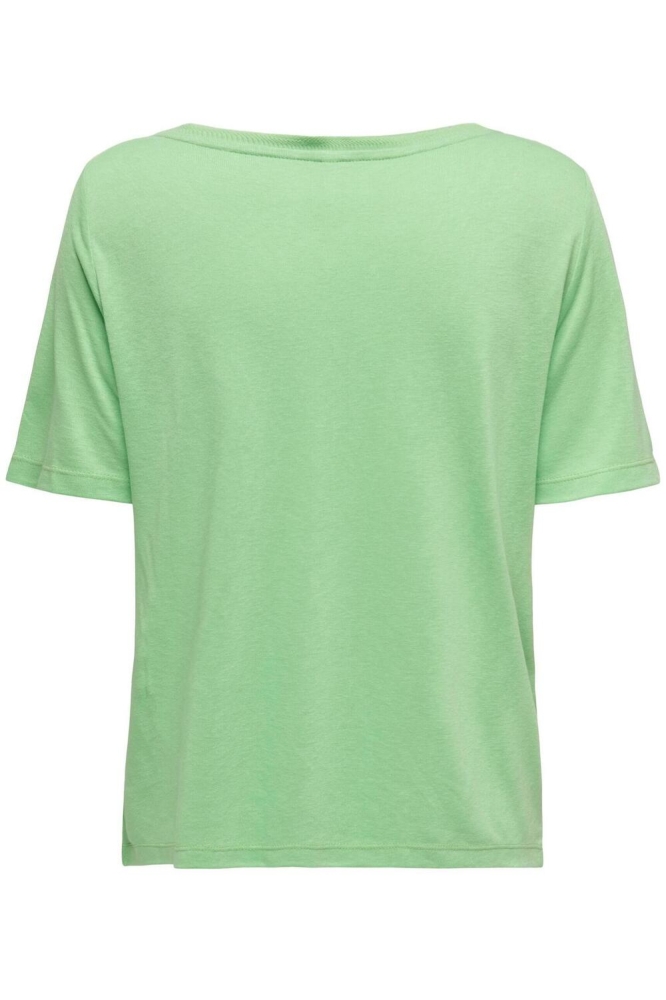 ONLELISE S/S V-NECK TOP JRS 15257390 Summer Green