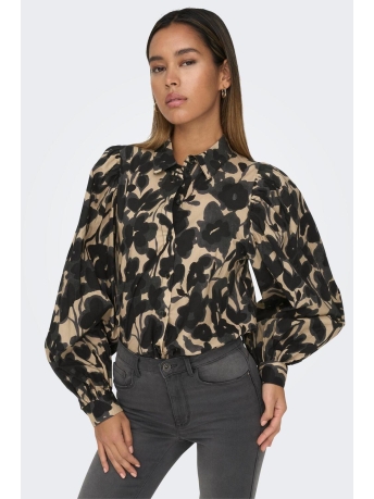 Only Blouse ONLJADA L/S VOLUME SHIRT PTM 15302301 IRISH CREAM/ EARTHY GAR