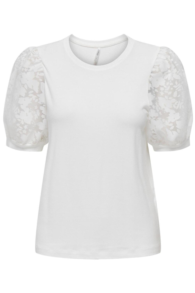 ONLALLIE LIFE S/S MIX TOP JRS 15289836 CLOUD DANCER