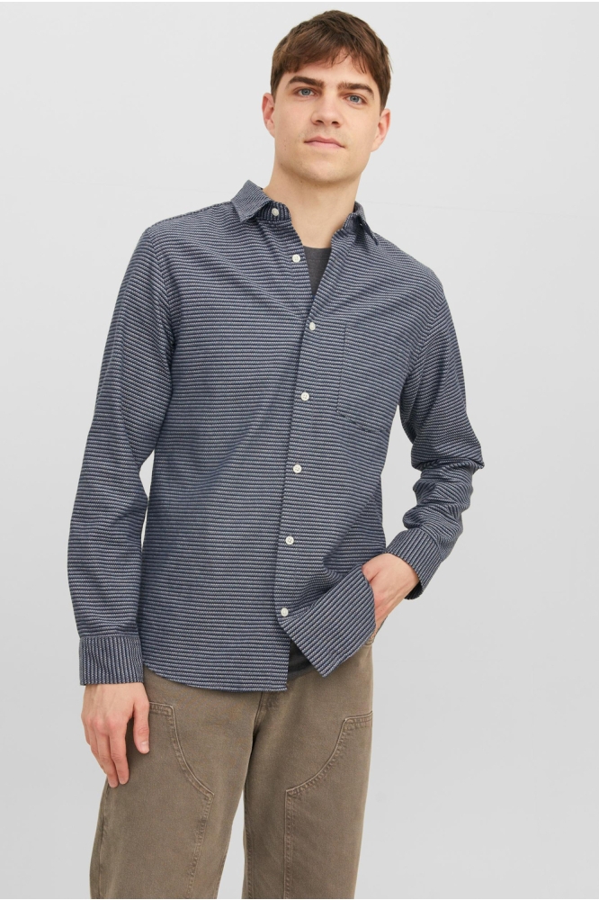 JORJAMES DALSTON DOBBY SHIRT LS 12239319 OUTER SPACE