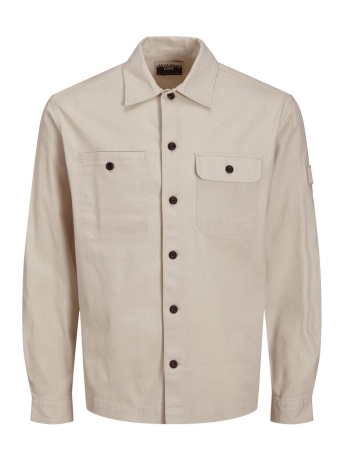 Jack & Jones Overhemd JCOCLASSIC BEN OVERSHIRT LS RELAXED 12240366 MOONBEAM