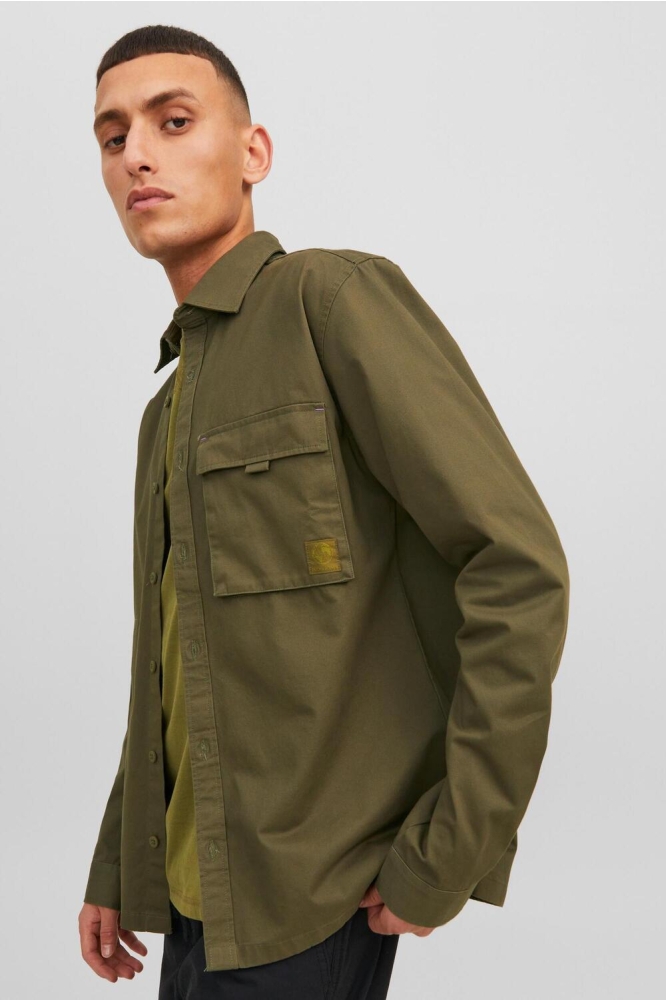 JCODUST SHIRT LS 12240397 OLIVE NIGHT