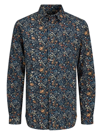 Jack & Jones Overhemd JPRBLAMONACO PRINT SHIRT L/S 12233039 NAVY BLAZER