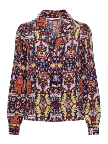 Only Blouse ONLCARLA LIFE L/S SHIRT PTM 15305016 Black/Nomadic vi