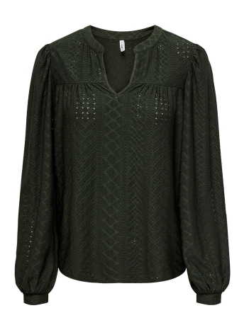 Only Blouse ONLSANDRA L/S SPLIT TOP JRS 15307368 Rosin