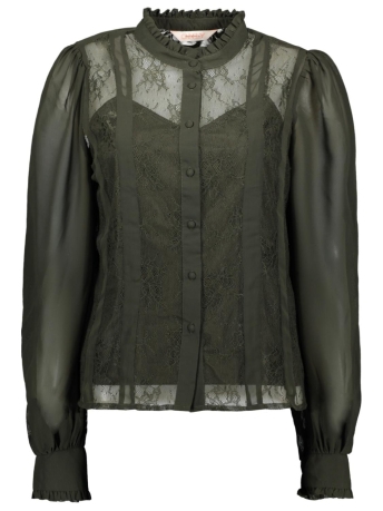 Only Blouse ONLHANNAH LS MIX LACE TOP WVN 15305686 Rosin