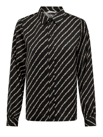 Only Blouse ONLTHALIA L/S SHIRT BF PTM 15305750 Black/Bf flower 