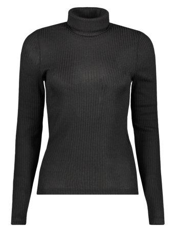 Only T-shirt ONLZANDRA L/S ROLLNECK TOP JRS 15307687 Black