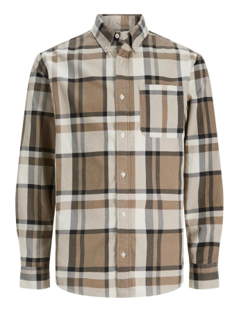 Jack & Jones Overhemd JPRBLUBROOK CORD X-MAS SHIRT L/S CH 12245503 PELICAN