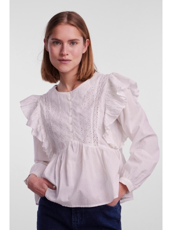 Pieces Blouse PCJINNI LS TOP 17142487 CLOUD DANCER