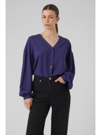 Vero Moda Blouse VMEYE L/S TOP WVN BTQ GA 10296583 ASTRAL AURA