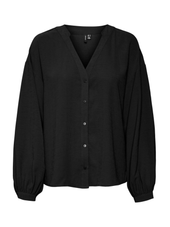 Vero Moda Blouse VMEYE L/S TOP WVN BTQ GA 10296583 BLACK