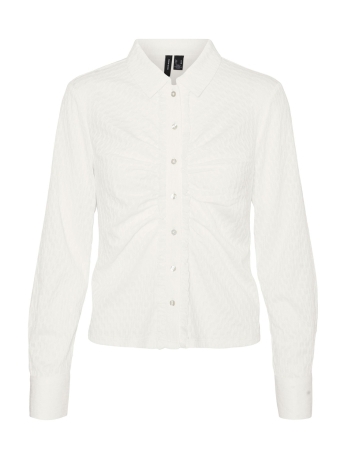 Vero Moda Blouse VMMALOU LS FRILL SHIRT JRS POP6 10301214 Cloud Dancer