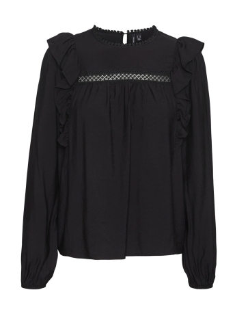 Vero Moda Blouse VMRIKKI LS TOP WVN 10299132 Black