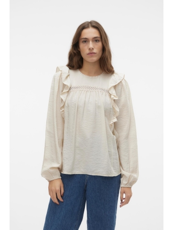 Vero Moda Blouse VMRIKKI LS TOP WVN 10299132 Birch