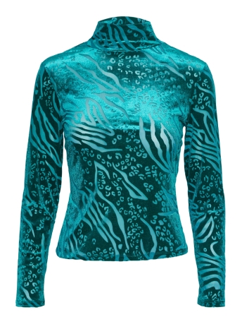 Vero Moda T-shirt VMSINI LS HIGH NECK TOP JRS 10296074 PARASAILING