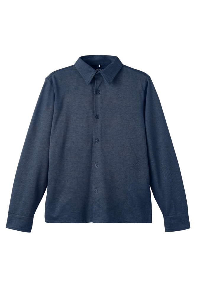 NKMNEBRON LS SHIRT NOOS 13208580 Sargosso Sea