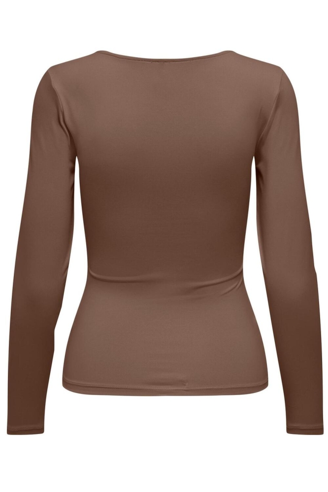 ONLEA L/S DEEP NECK TOP JRS NOOS 15302647 Carafe