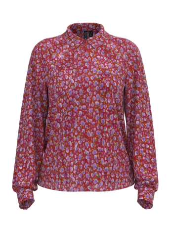 Pieces Blouse PCMILLE LS SHIRT D2D 17149043 BEETROOT PURPLE