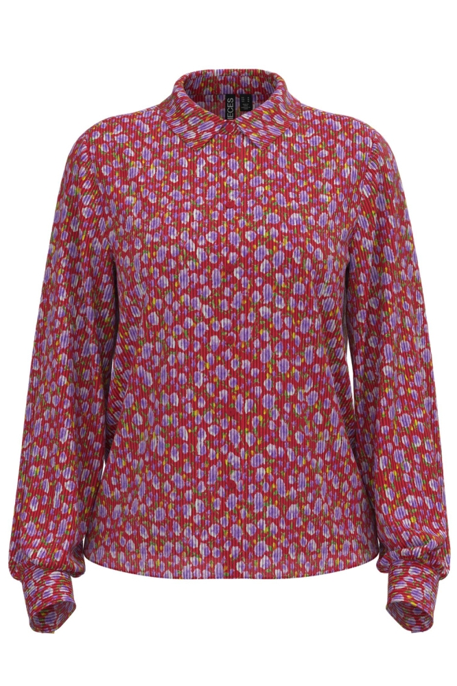 PCMILLE LS SHIRT D2D 17149043 BEETROOT PURPLE