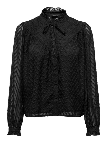 Jacqueline de Yong Blouse JDYGRETHA L/S TOP WVN 15306183 BLACK