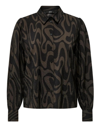 Jacqueline de Yong Blouse JDYCAMILLE L/S SHIRT WVN 15290219 BLACK/BLACK