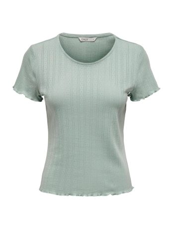 Only T-shirt ONLCARLOTTA S/S TOP JRS NOOS 15256154 JADEITE