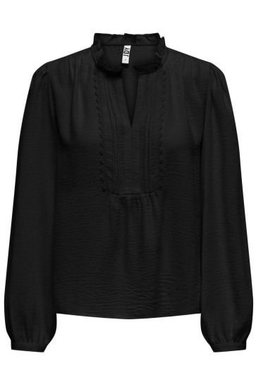 Jacqueline de Yong Blouse JDYRACHEL L/S PINTUCK TOP WVN EXP 15323274 BLACK