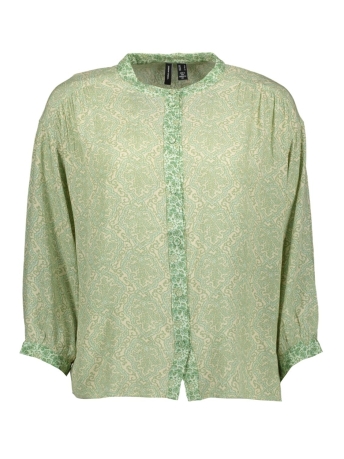 Vero Moda Blouse VMBANI 3/4 SHIRT WVN EXP 10303117 Meadow Mist/LODEN