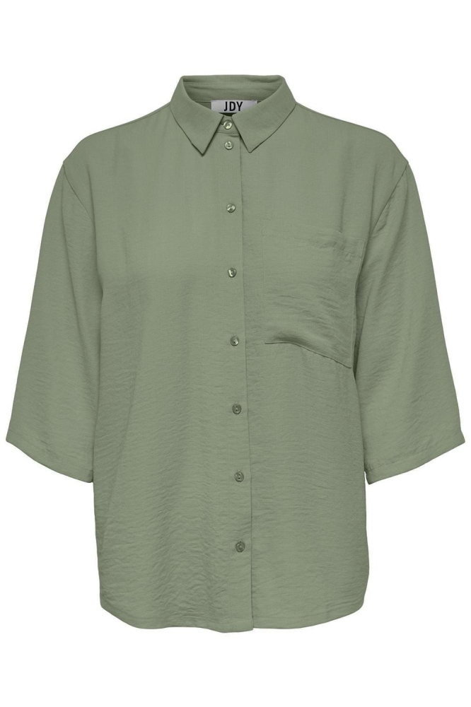 Jacqueline de Yong groene dames blouse | Vooraanzicht
